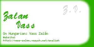 zalan vass business card