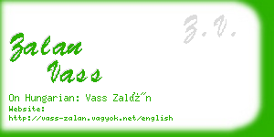 zalan vass business card